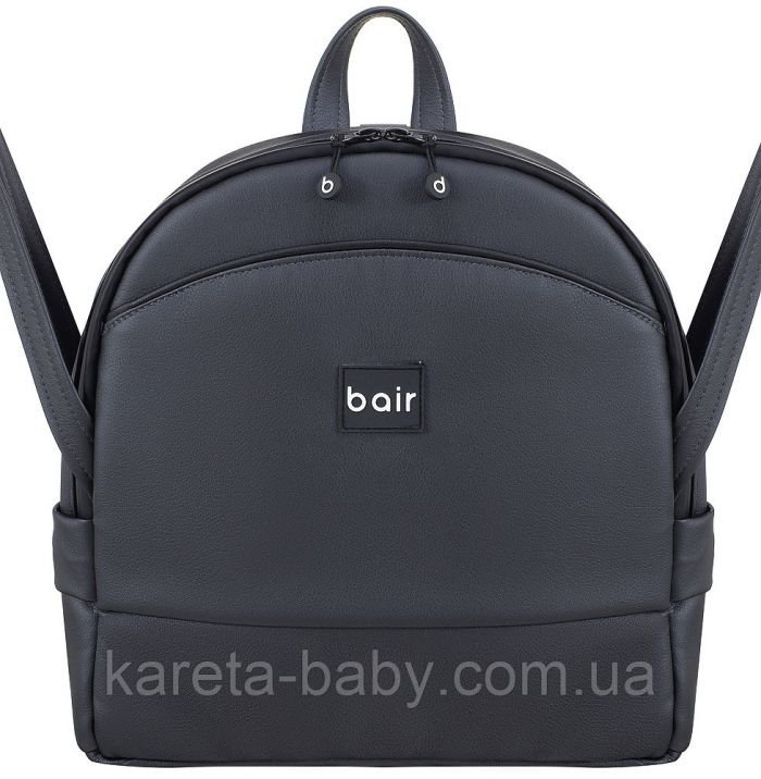 Коляска 2 в 1 Bair Next шкіра 100% 17 чорний (перламутр)