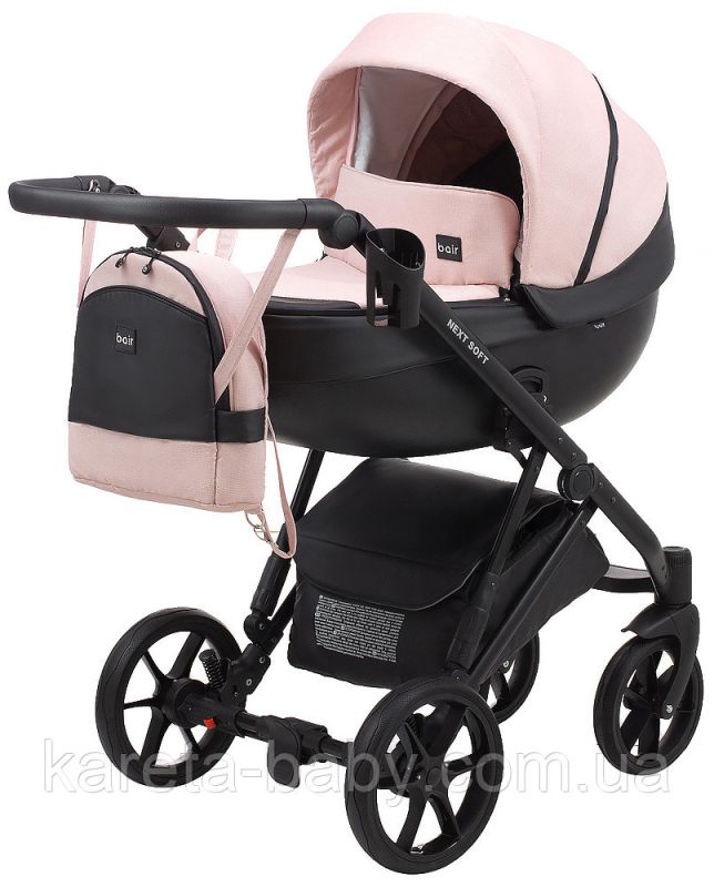 Коляска 2 в 1 Bair Next Soft 09 светло-розовый