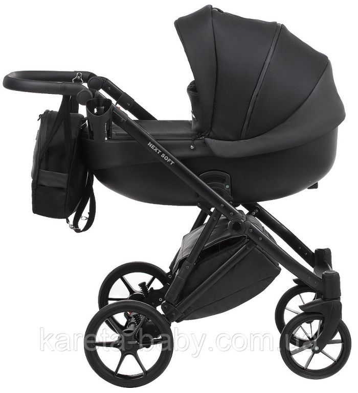 Коляска 2 в 1 Bair Next Soft 02 черный