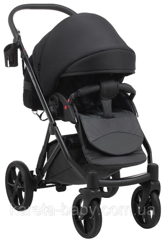 Коляска 2 в 1 Bair Next Soft 02 черный