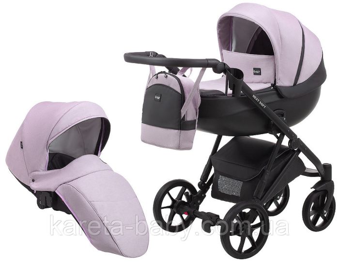 Коляска 2 в 1 Bair Next Soft 04 фіолетовий