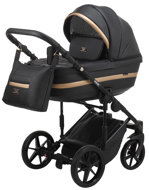 Коляска 2 в 1 Adamex Rimini ECO кожа 100% RI-203