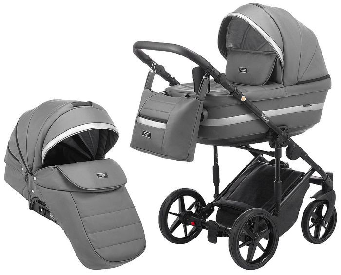 Коляска 2 в 1 Adamex Rimini ECO кожа 100% RI-209