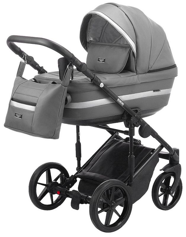 Коляска 2 в 1 Adamex Rimini ECO кожа 100% RI-209