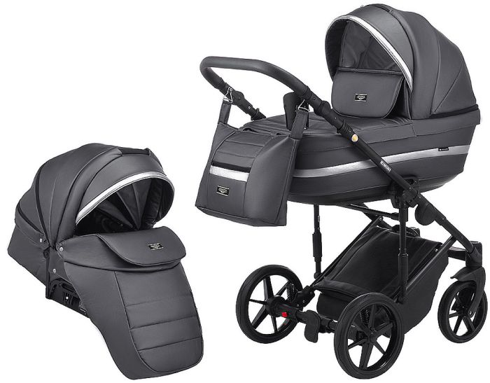 Коляска 2 в 1 Adamex Rimini ECO кожа 100% RI-211