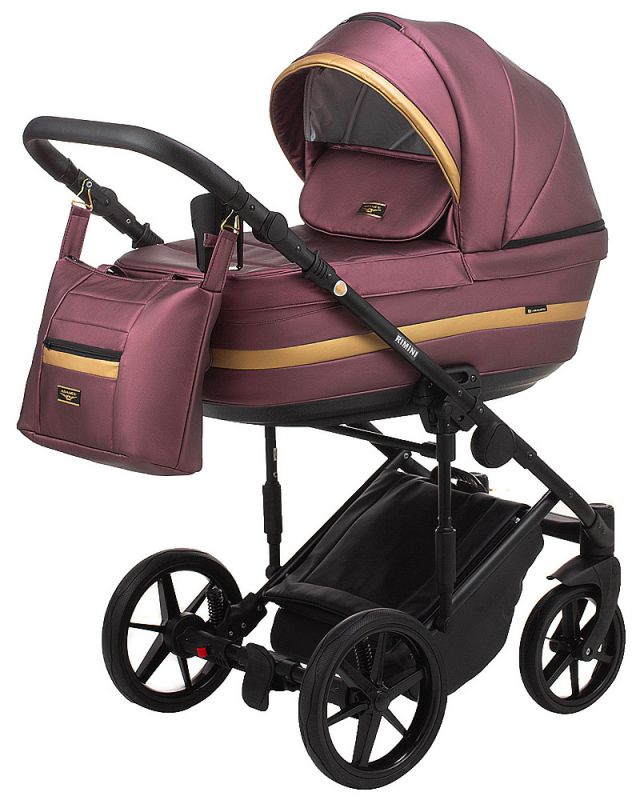 Коляска 2 в 1 Adamex Rimini ECO кожа 100% RI-248