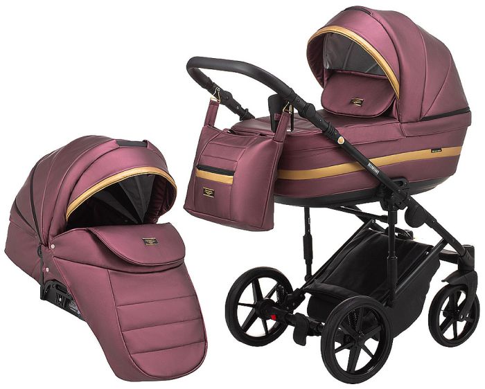 Коляска 2 в 1 Adamex Rimini ECO кожа 100% RI-248