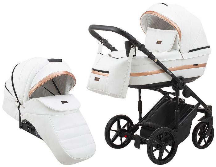 Коляска 2 в 1 Adamex Rimini ECO кожа 100% RI-202