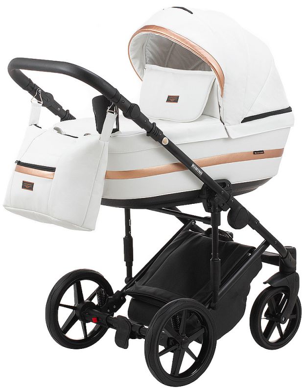 Коляска 2 в 1 Adamex Rimini ECO кожа 100% RI-202