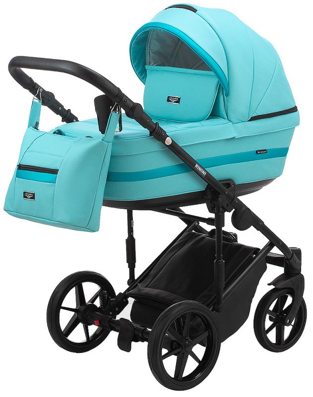 Коляска 2 в 1 Adamex Rimini ECO кожа 100% RI-232