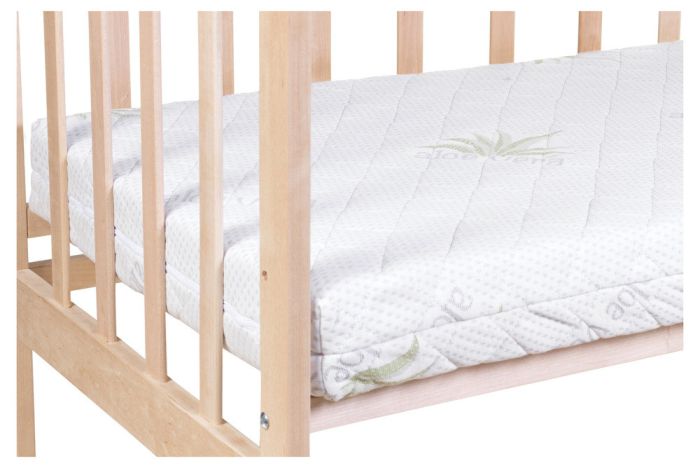 Матрас Babyroom Aloe Vera (кокос, поролон, кокос) - 10 см.  белый