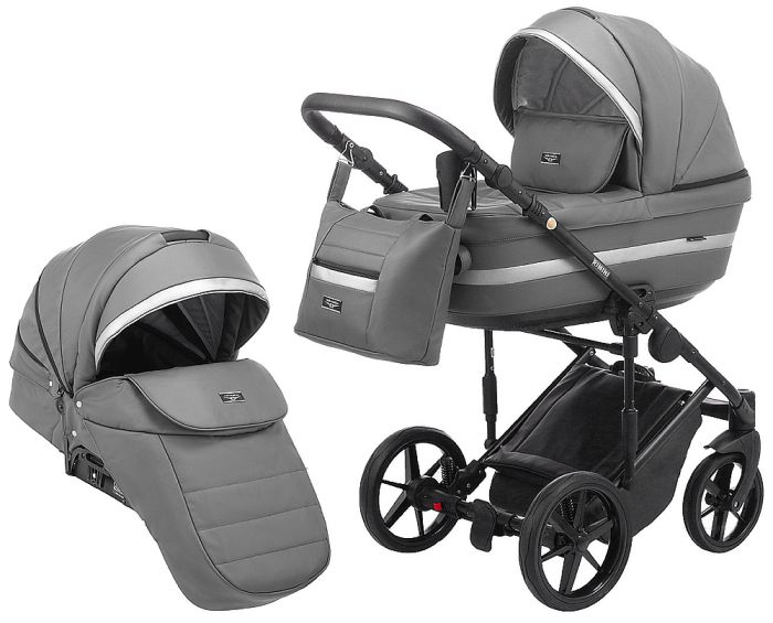Коляска 2 в 1 Adamex Rimini ECO кожа 100% RI-209