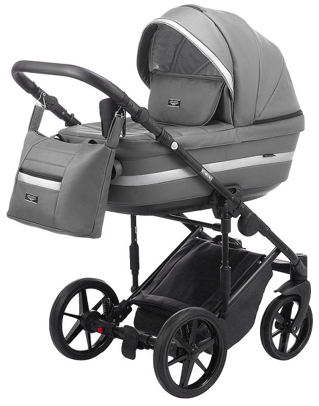 Коляска 2 в 1 Adamex Rimini ECO кожа 100% RI-209