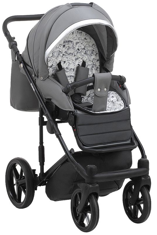 Коляска 2 в 1 Adamex Rimini ECO кожа 100% RI-209