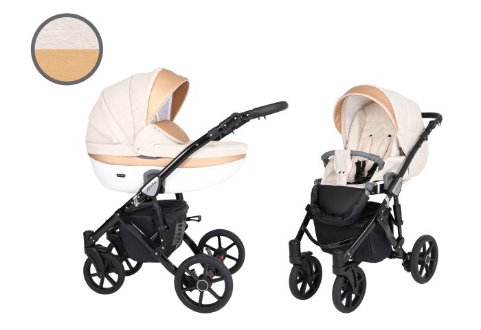Коляска 2 в 1 Kunert Mila 03 Cream Gold