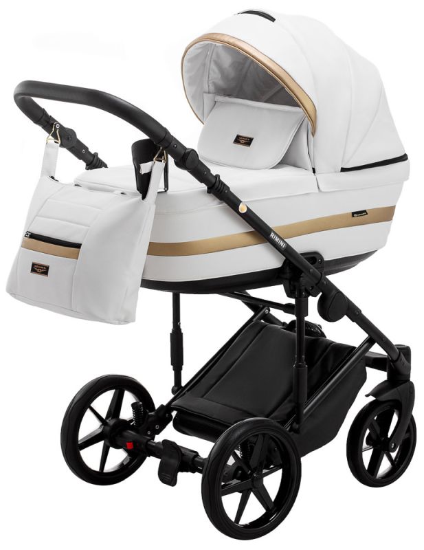 Коляска 2 в 1 Adamex Rimini ECO кожа 100% RI-200