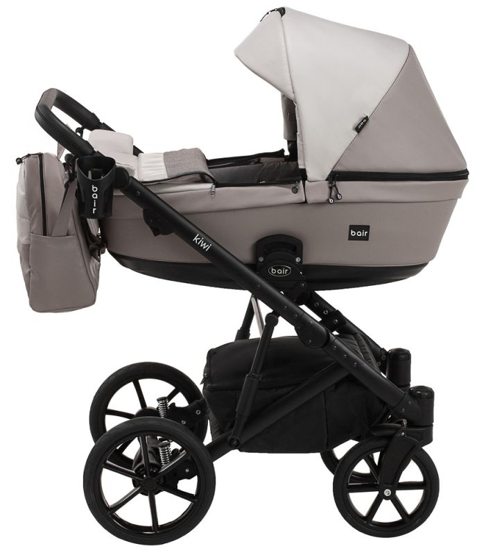 Коляска 2 в 1 Bair Kiwi кожа 100% BK-14/13 беж - капучино
