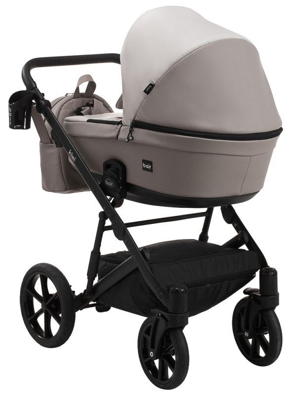 Коляска 2 в 1 Bair Kiwi кожа 100% BK-14/13 беж - капучино