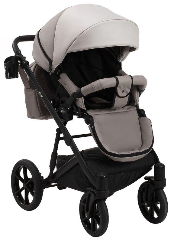 Коляска 2 в 1 Bair Kiwi кожа 100% BK-14/13 беж - капучино