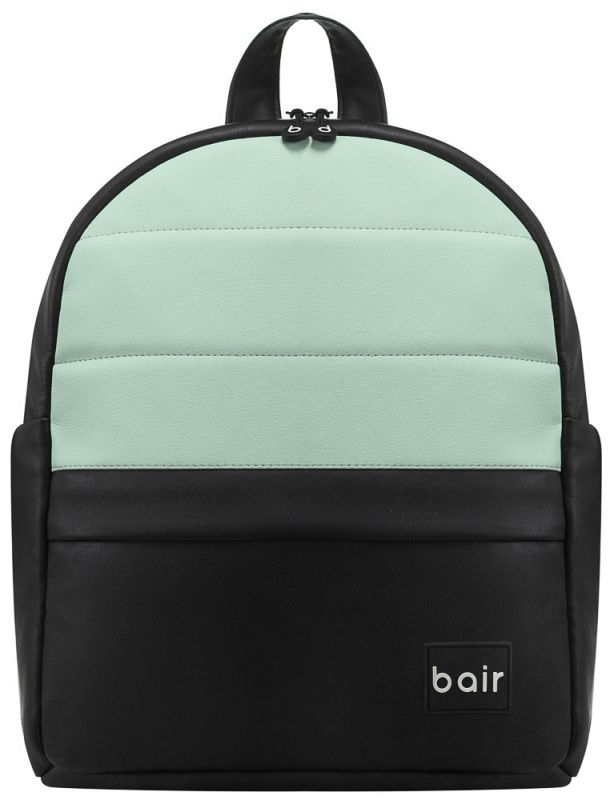 Коляска 2 в 1 Bair Kiwi кожа 100% BK-8/15 мятный - черный