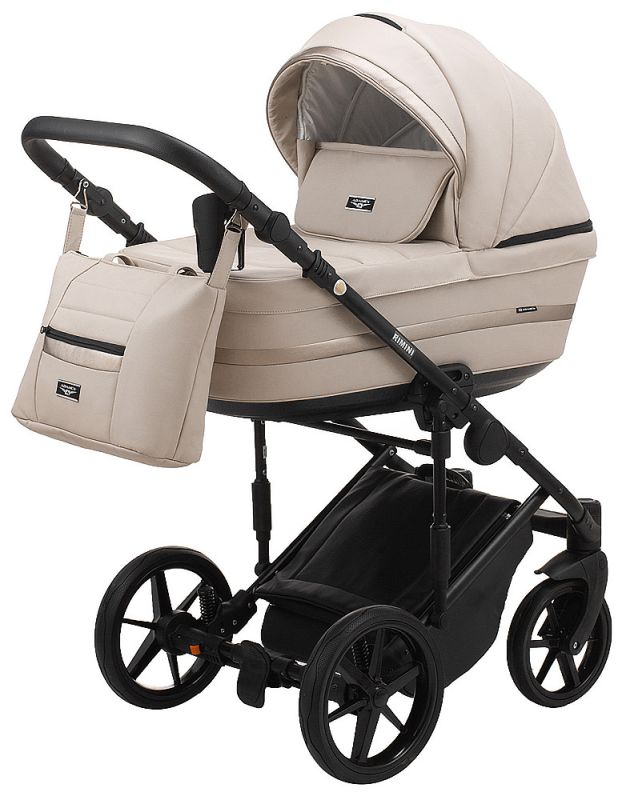 Коляска 2 в 1 Adamex Rimini ECO кожа 100% RI-213
