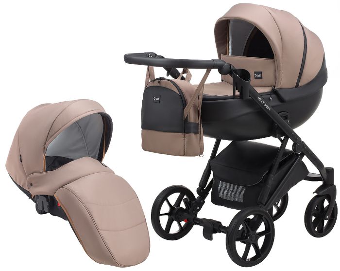 Коляска 2 в 1 Bair Next Soft 03 капучіно