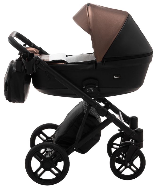 Коляска 2 в 1 Bair Kiwi кожа 100% BK-122 бронза