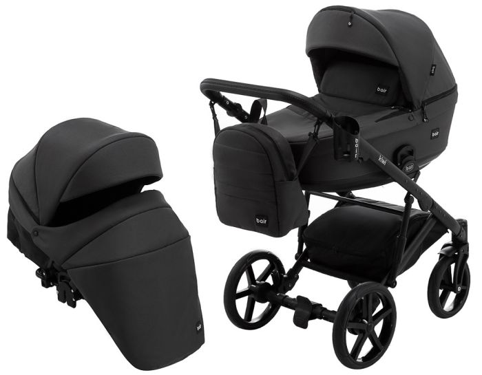 Коляска 2 в 1 Bair Kiwi Soft BKS-299 графит