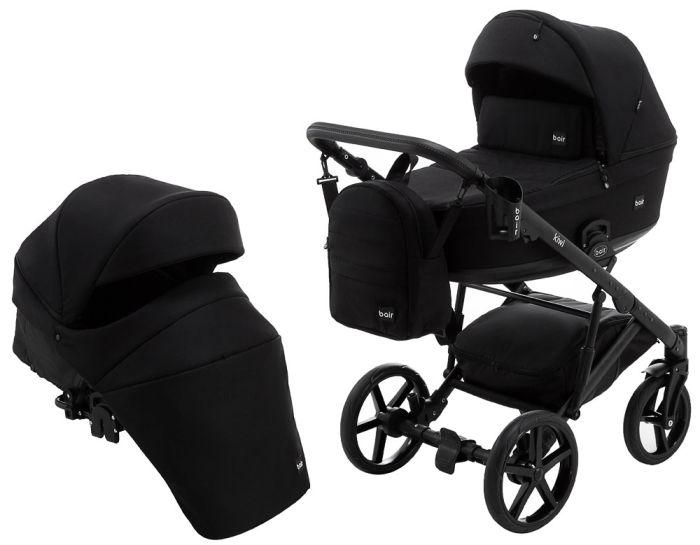 Коляска 2 в 1 Bair Kiwi Soft BKS-452 черный