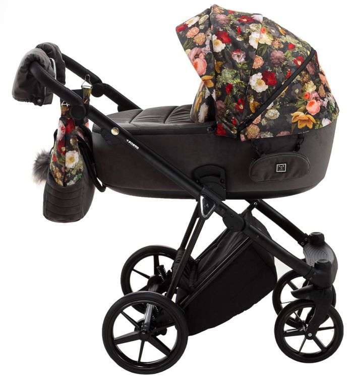 Коляска 2 в 1 Adamex Porto Flowers-PR-1
