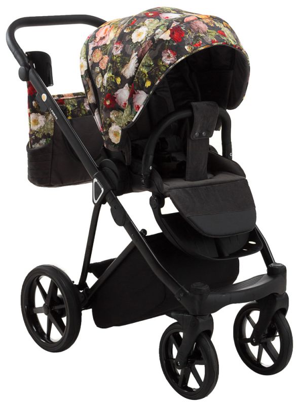 Коляска 2 в 1 Adamex Porto Flowers-PR-1