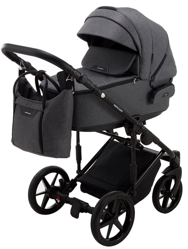 Коляска 2 в 1 Adamex Porto Light Tip TK-57 графіт 