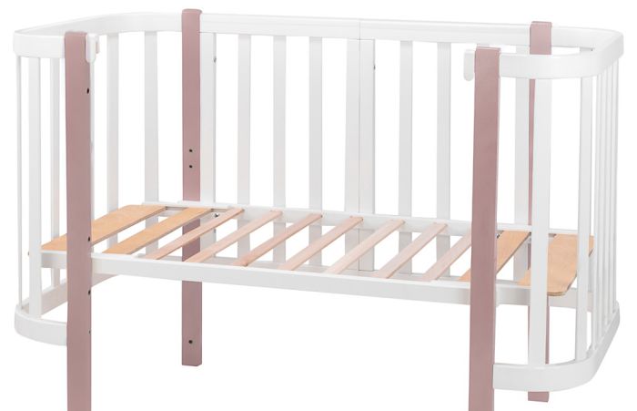 Ліжко Babyroom Місяць (120x60)  білий - капучино