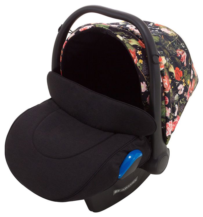Автокресло Adamex Kite Flowers FL1 черный (цветы)