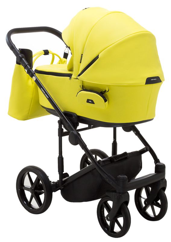 Коляска 2 в 1 Adamex Porto Light ECO шкіра 100% SA-22 жовтий