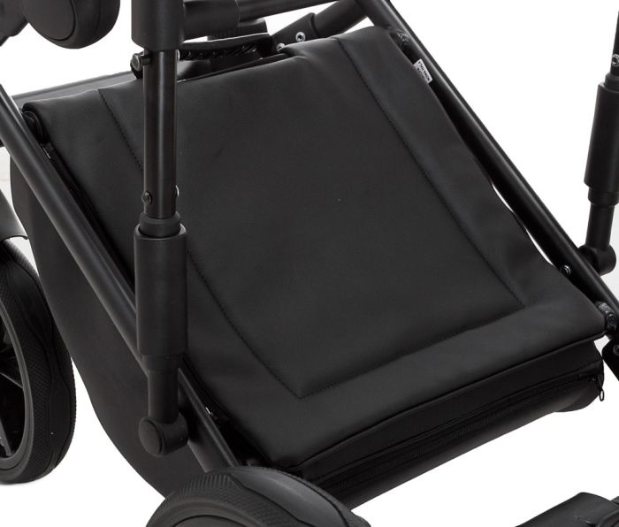 Коляска 2 в 1 Adamex Porto Light ECO кожа 100% SA-5 графит