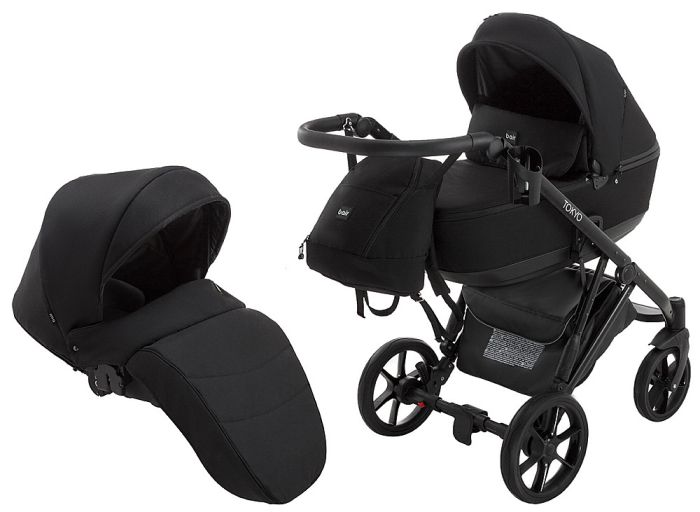 Коляска 2 в 1 Bair Tokyo Soft 2 черный
