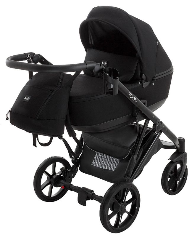 Коляска 2 в 1 Bair Tokyo Soft 2 черный
