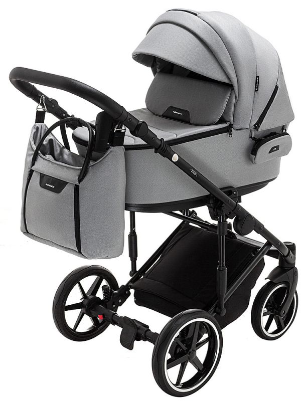 Коляска 2 в 1 Adamex Porto Light Tip TK-83 сірий