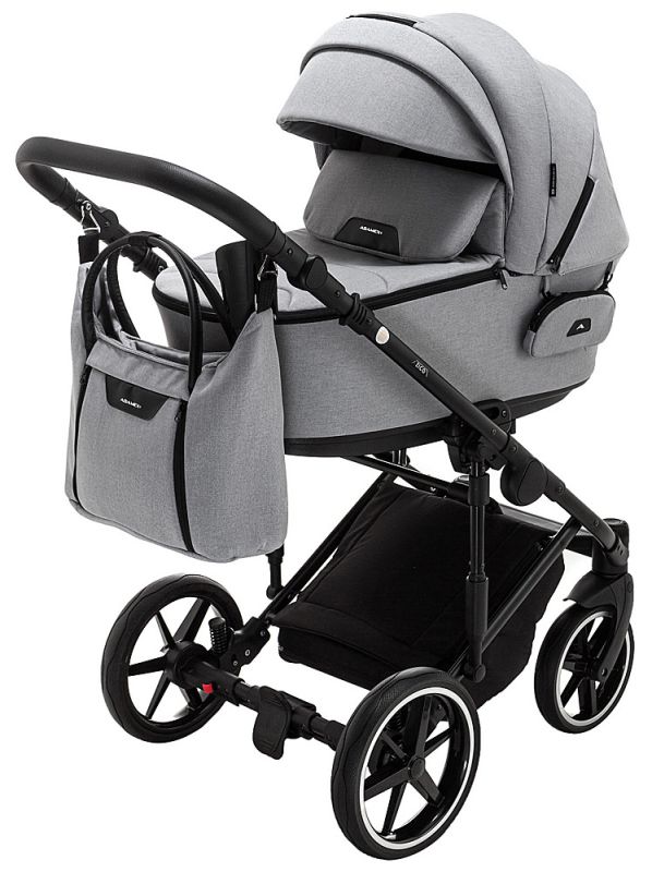 Коляска 2 в 1 Adamex Porto Light LUX TK-56 серый