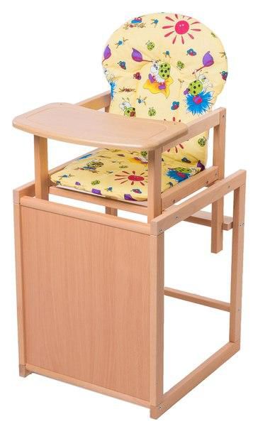 Стульчик- трансформер For Kids Бук-21 светлый мдф столешница  желтый с рисунком