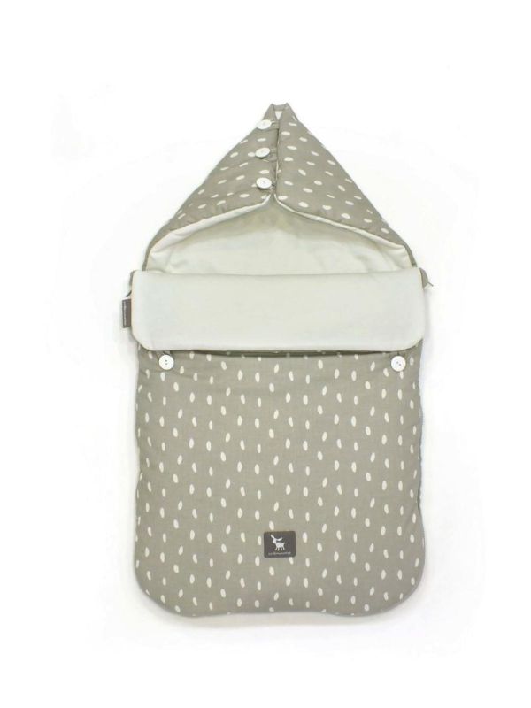 Універсальний конверт в коляску та автокрісло Cottonmoose Pooh 330/133/51 rain gray cotton white cotton jersey