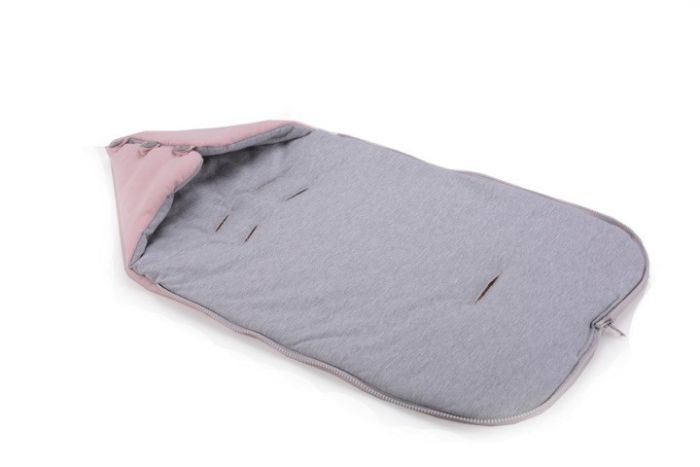 Универсальный конверт в коляску и автокресло Cottonmoose Pooh 330/113/49 розовая пудра с серым меланж