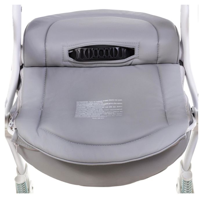 Коляска 2 в 1 Adamex Monte Deluxe Carbon кожа 100% 39S-B лимонный (белый карбон и рама)