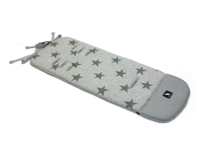 Матрас в коляску Cottonmoose Leather 590/28/49/106 gray star cotton jersey melange cotton jersey (серый меланж