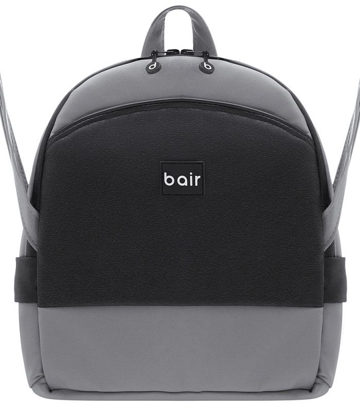 Коляска 2 в 1 для двойни Bair Next DUO Кожа 100% 25 графит