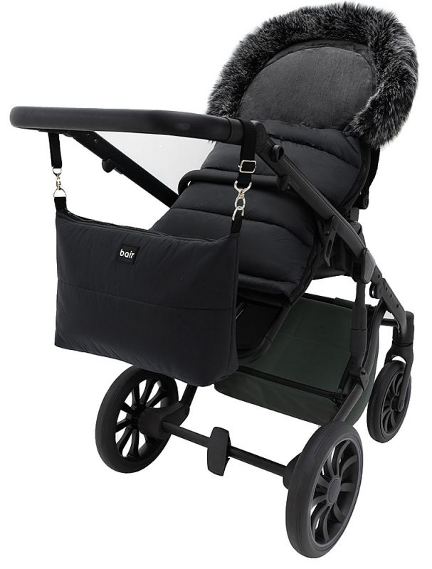 Зимовий конверт Bair Arctic з подовженням  чорний (black noire)