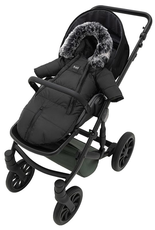 Зимовий конверт Bair North premium  чорний (black noire)