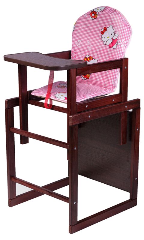 Стульчик- трансформер Наталка Зайчик-22 темный  розовый (hello kitty)