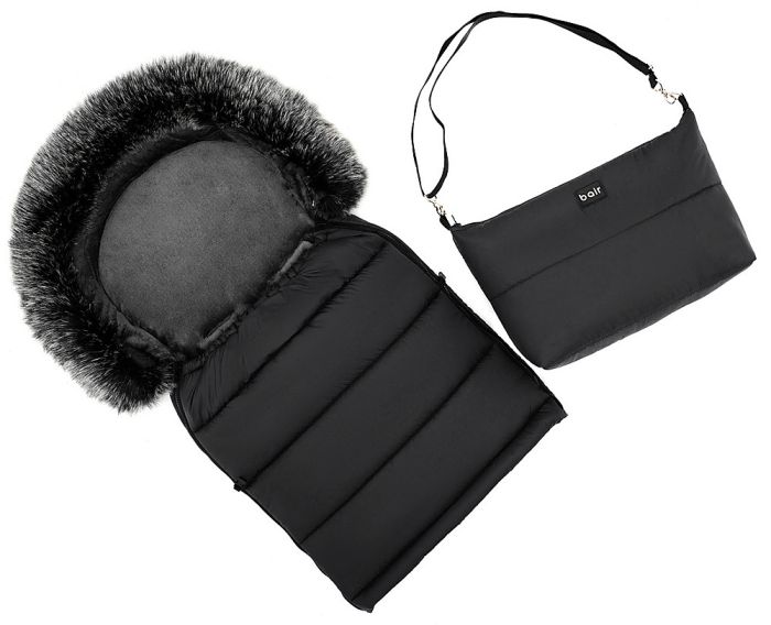 Зимовий конверт Bair Arctic з подовженням  чорний (black noire)